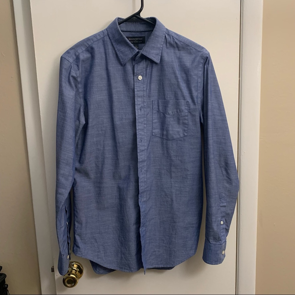 ☀️Banana Republic Non Iron Slim Fit Shirt